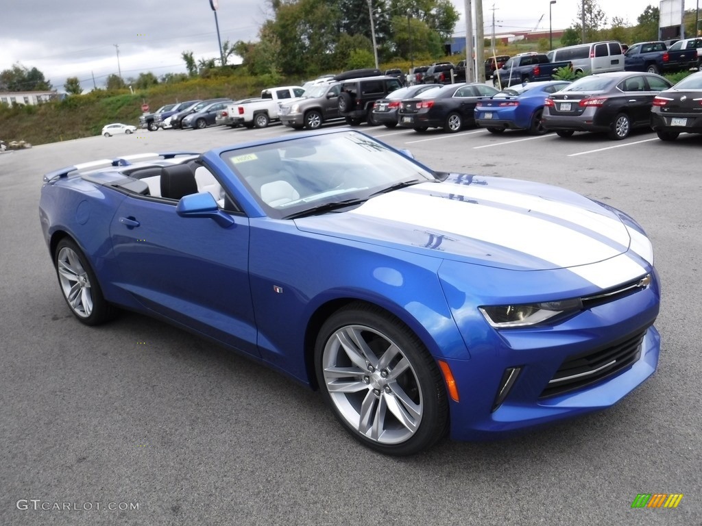 Hyper Blue Metallic 2017 Chevrolet Camaro LT Convertible Exterior Photo #116082461
