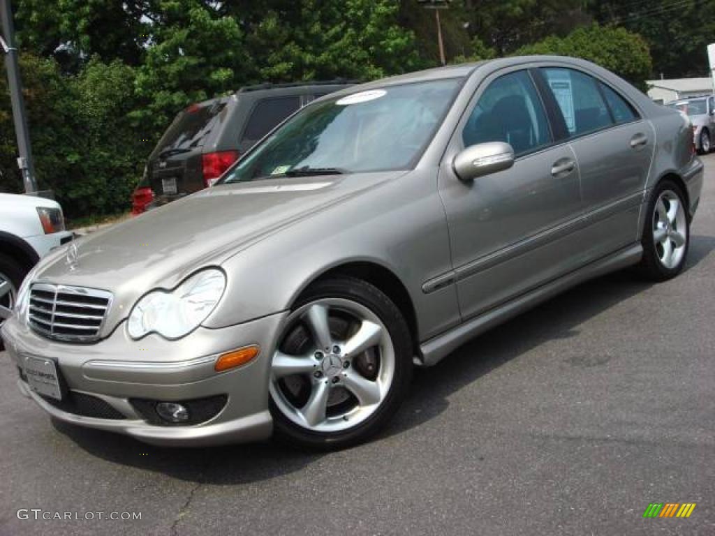 2005 C 230 Kompressor Sedan - Pewter Silver Metallic / Black photo #1