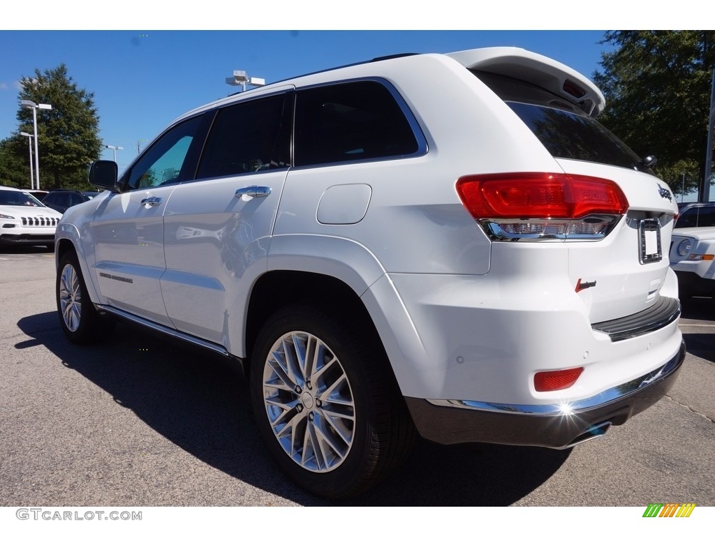 2017 Grand Cherokee Summit - Bright White / Dark Sienna Brown/Black photo #2