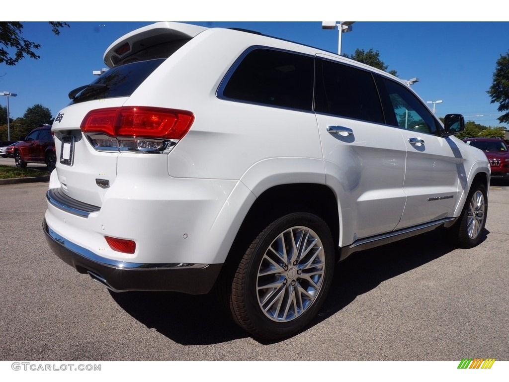 2017 Grand Cherokee Summit - Bright White / Dark Sienna Brown/Black photo #3