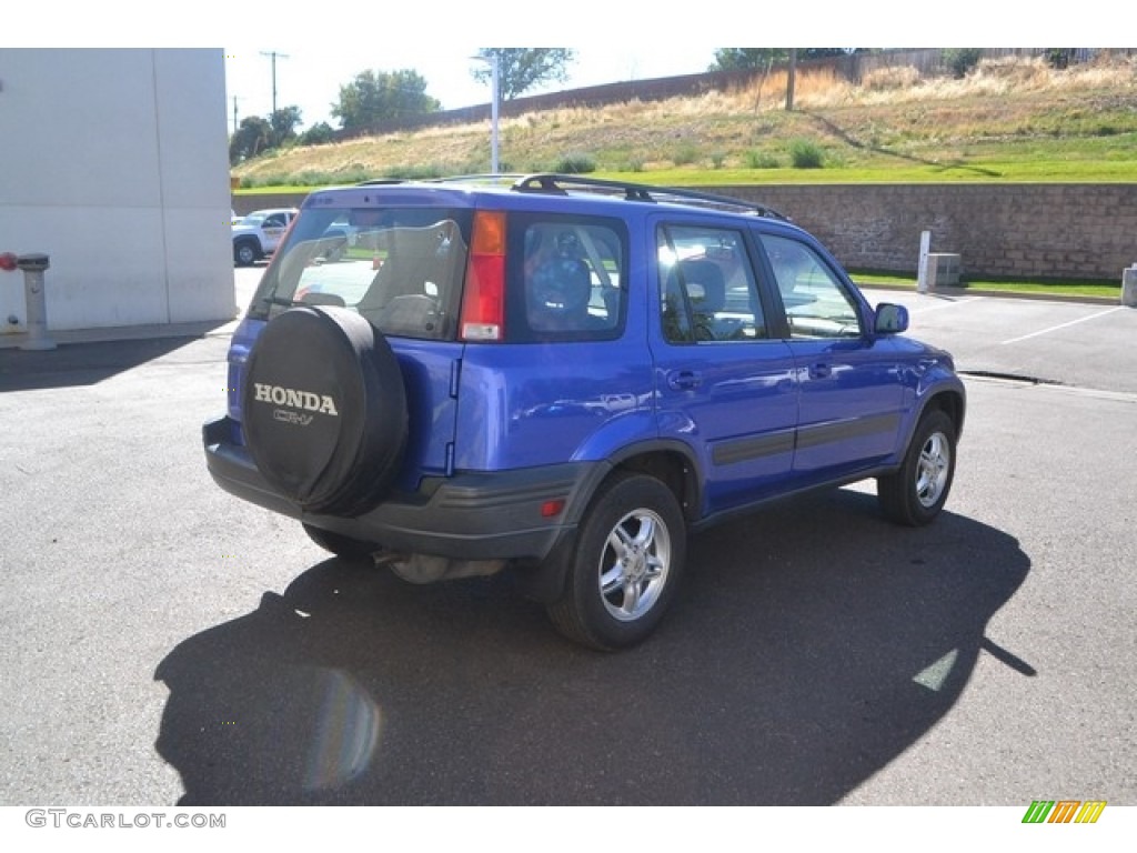 2001 CR-V EX 4WD - Electron Blue Metallic / Dark Gray photo #2