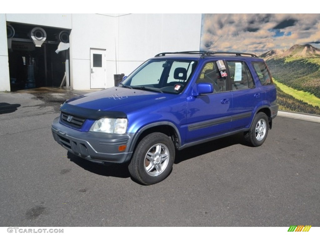 2001 CR-V EX 4WD - Electron Blue Metallic / Dark Gray photo #5