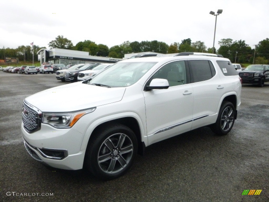 2017 Acadia Denali AWD - White Frost Tricoat / Cocoa/Shale photo #1