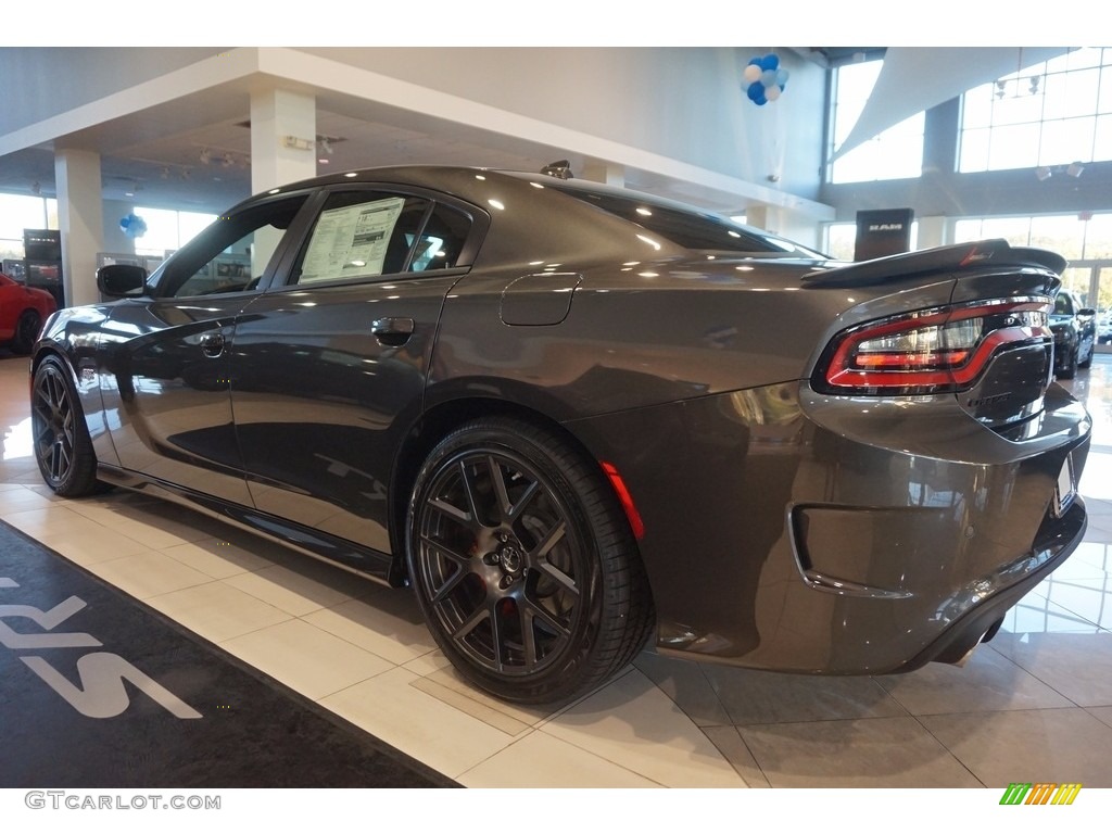 2016 Charger R/T Scat Pack - Granite Crystal Metallic / Black/Ruby Red photo #2