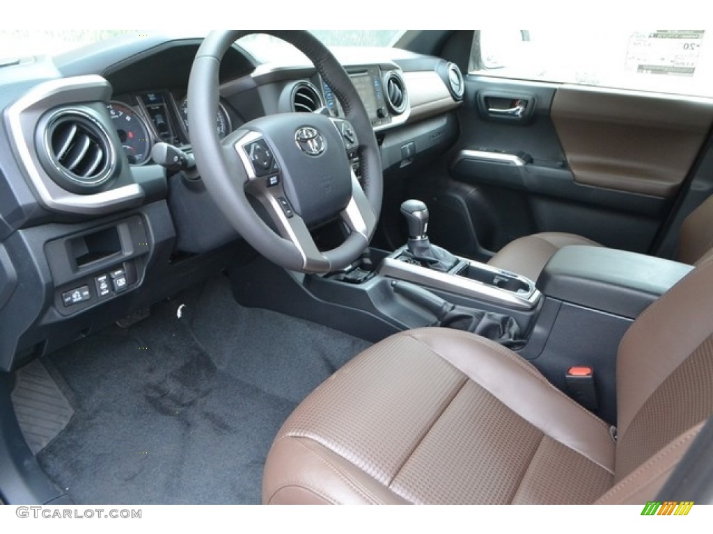Limited Hickory Interior 2017 Toyota Tacoma Limited Double Cab 4x4 Photo #116086751