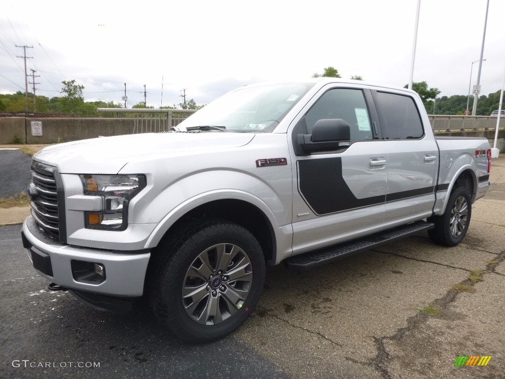 2016 F150 XLT SuperCrew 4x4 - Ingot Silver / Black photo #6