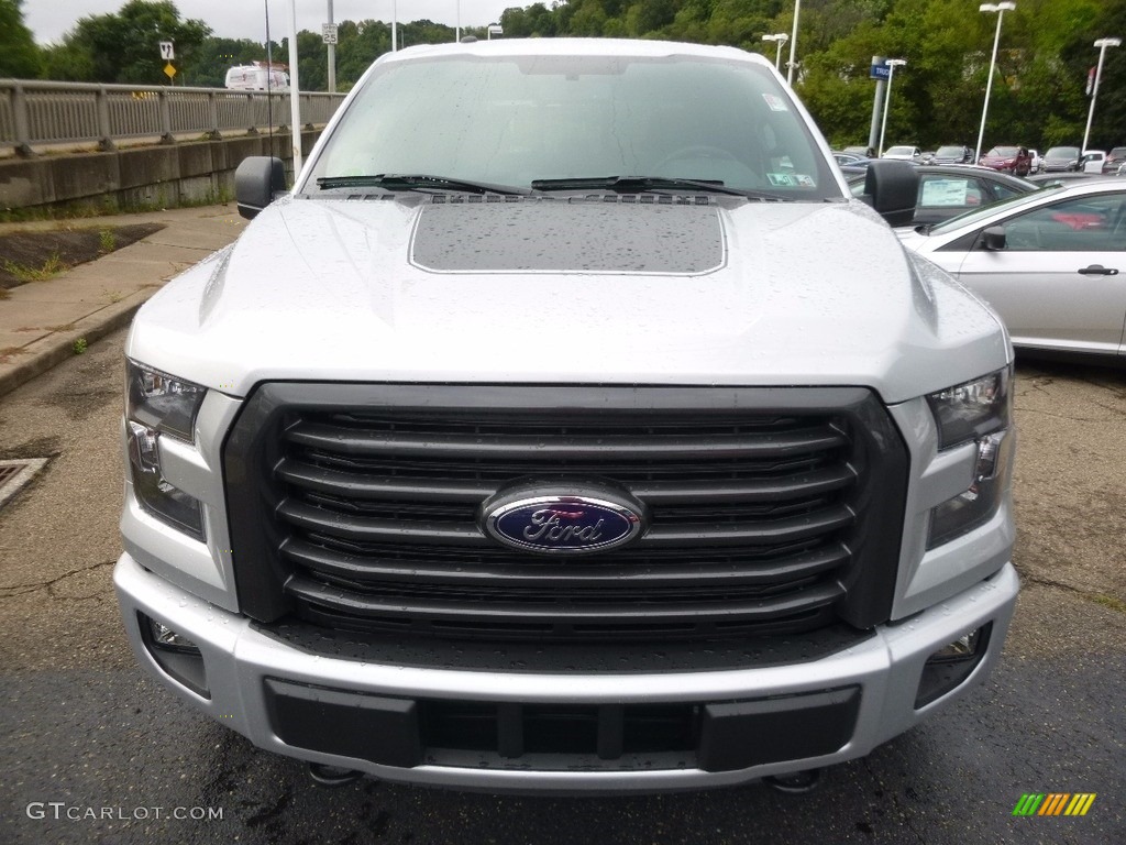 2016 F150 XLT SuperCrew 4x4 - Ingot Silver / Black photo #7