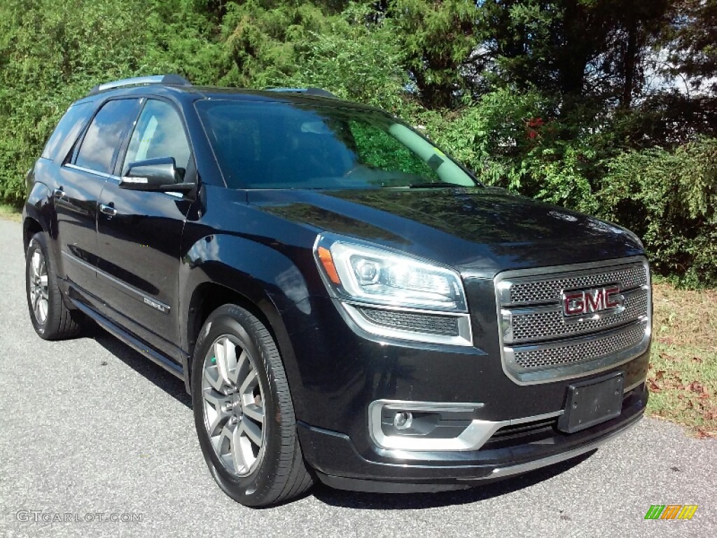 2013 Acadia Denali AWD - Carbon Black Metallic / Ebony photo #4