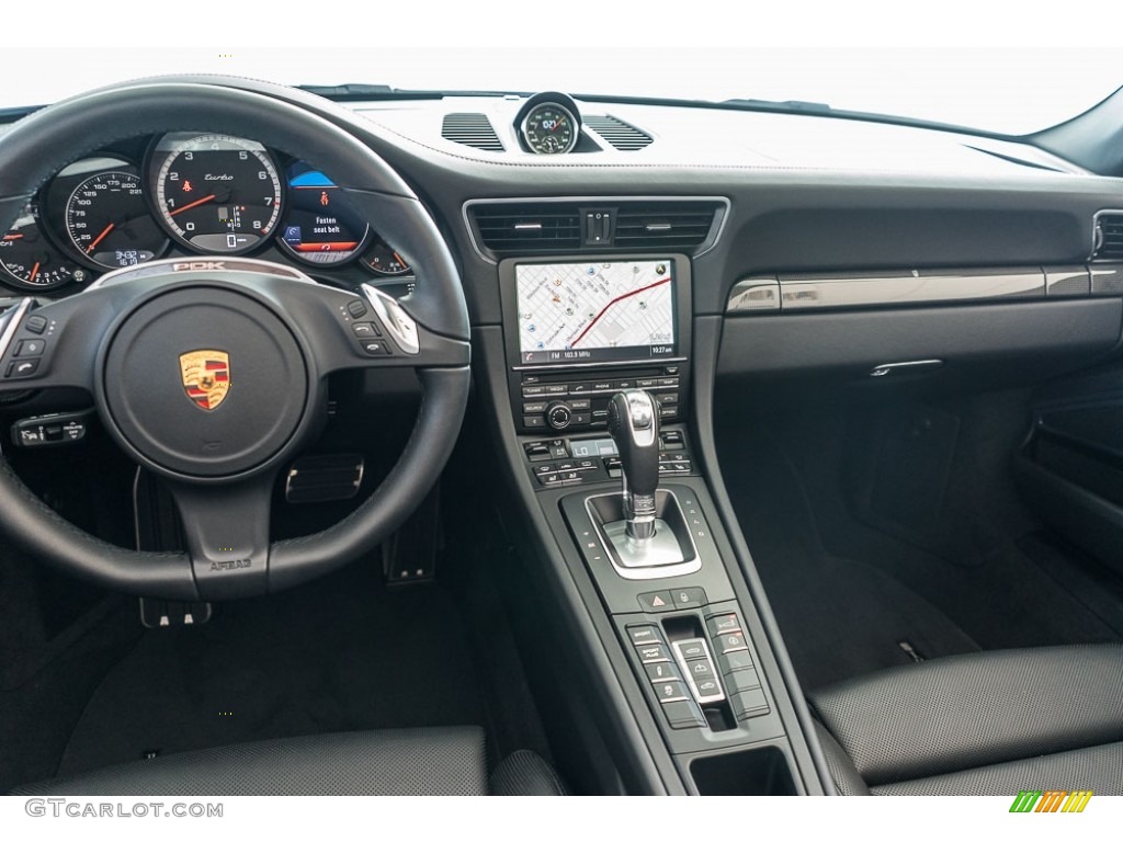 2016 Porsche 911 Turbo Cabriolet Black Dashboard Photo #116088452