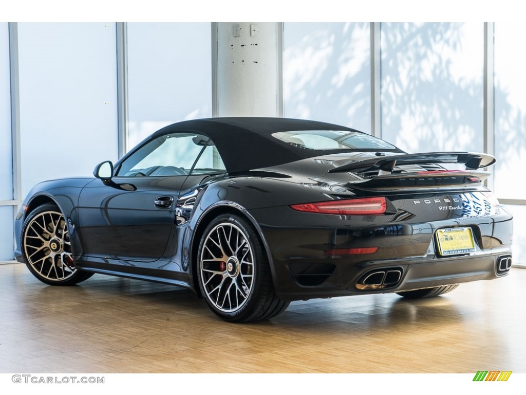 2016 911 Turbo Cabriolet - Black / Black photo #9