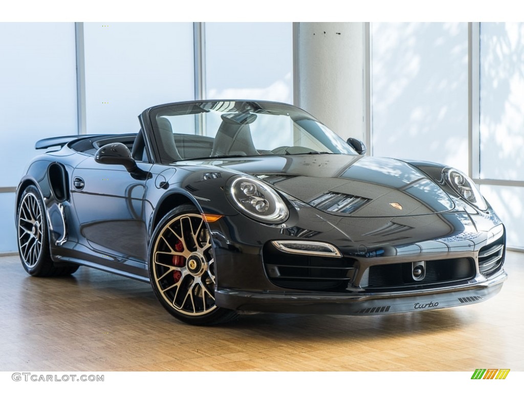 2016 911 Turbo Cabriolet - Black / Black photo #10