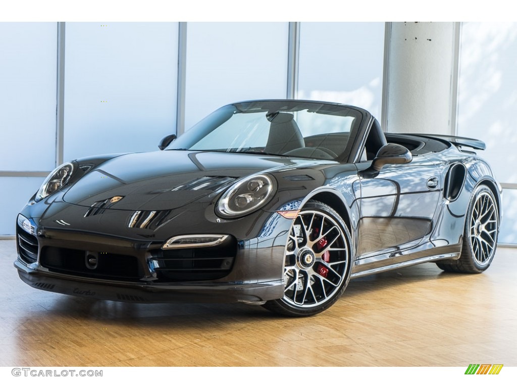 2016 911 Turbo Cabriolet - Black / Black photo #11