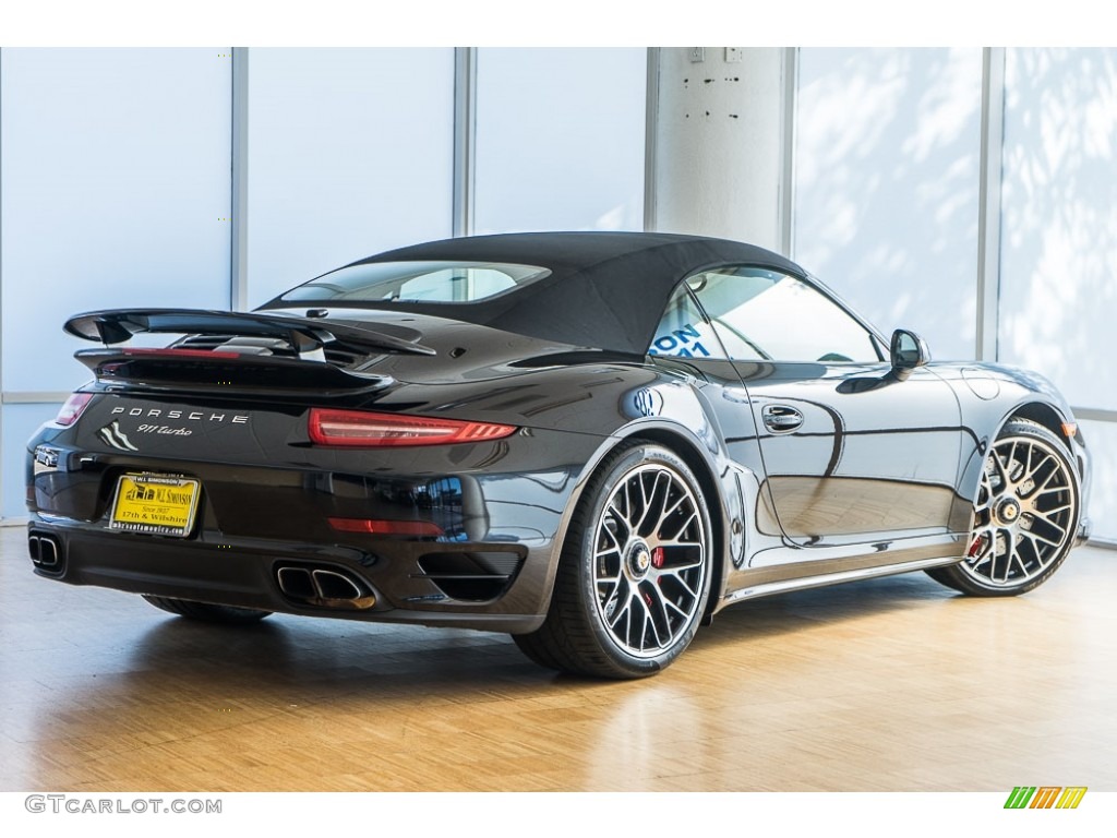 2016 911 Turbo Cabriolet - Black / Black photo #16