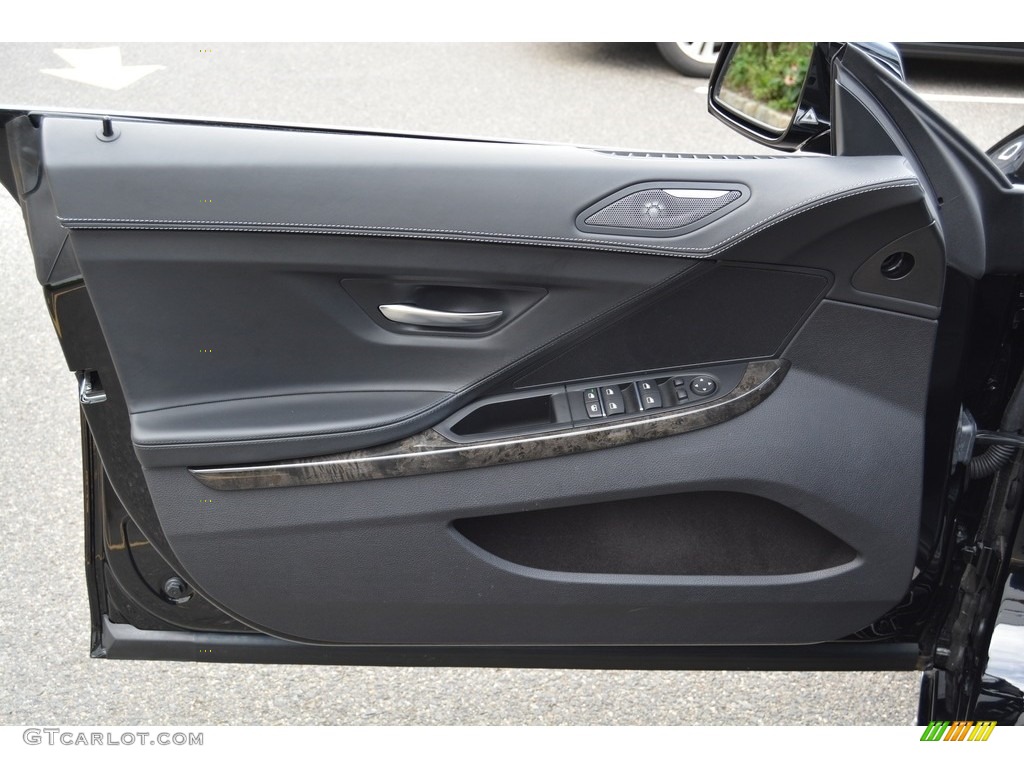 2016 BMW 6 Series 650i xDrive Gran Coupe Black Door Panel Photo #116089436