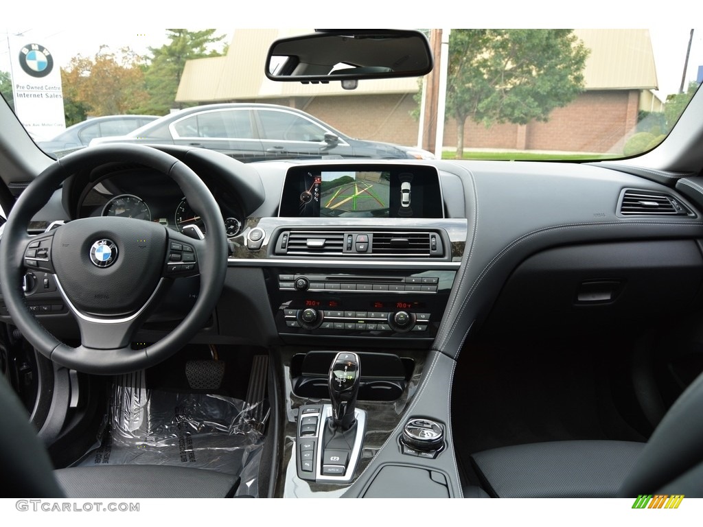 2016 BMW 6 Series 650i xDrive Gran Coupe Black Dashboard Photo #116089589