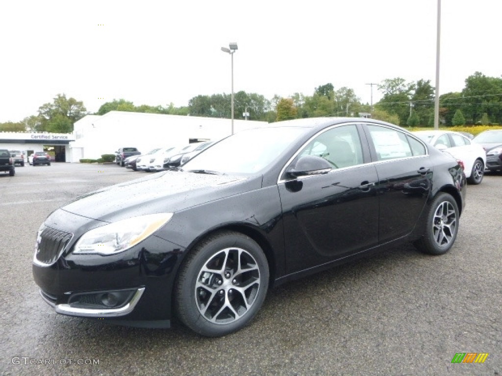 Ebony Twilight Metallic 2017 Buick Regal Sport Touring Exterior Photo #116090180