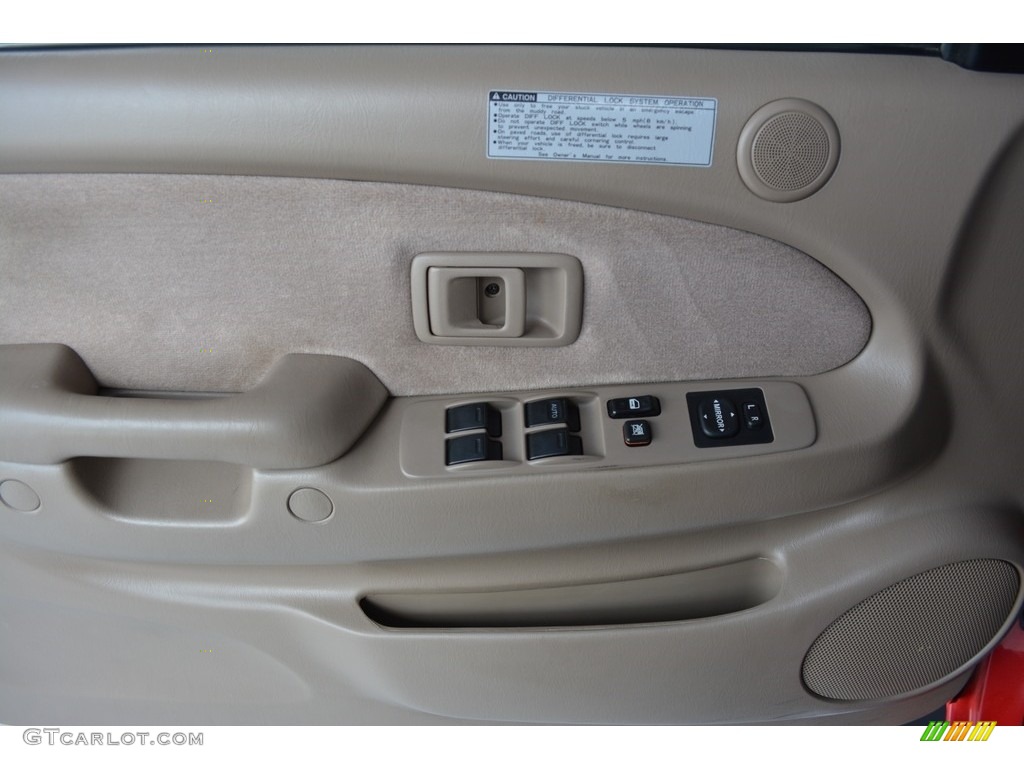 2003 Tacoma V6 Double Cab 4x4 - Radiant Red / Oak photo #10