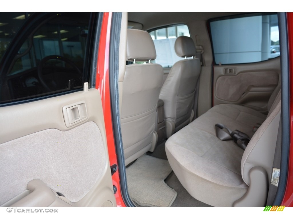 2003 Tacoma V6 Double Cab 4x4 - Radiant Red / Oak photo #13