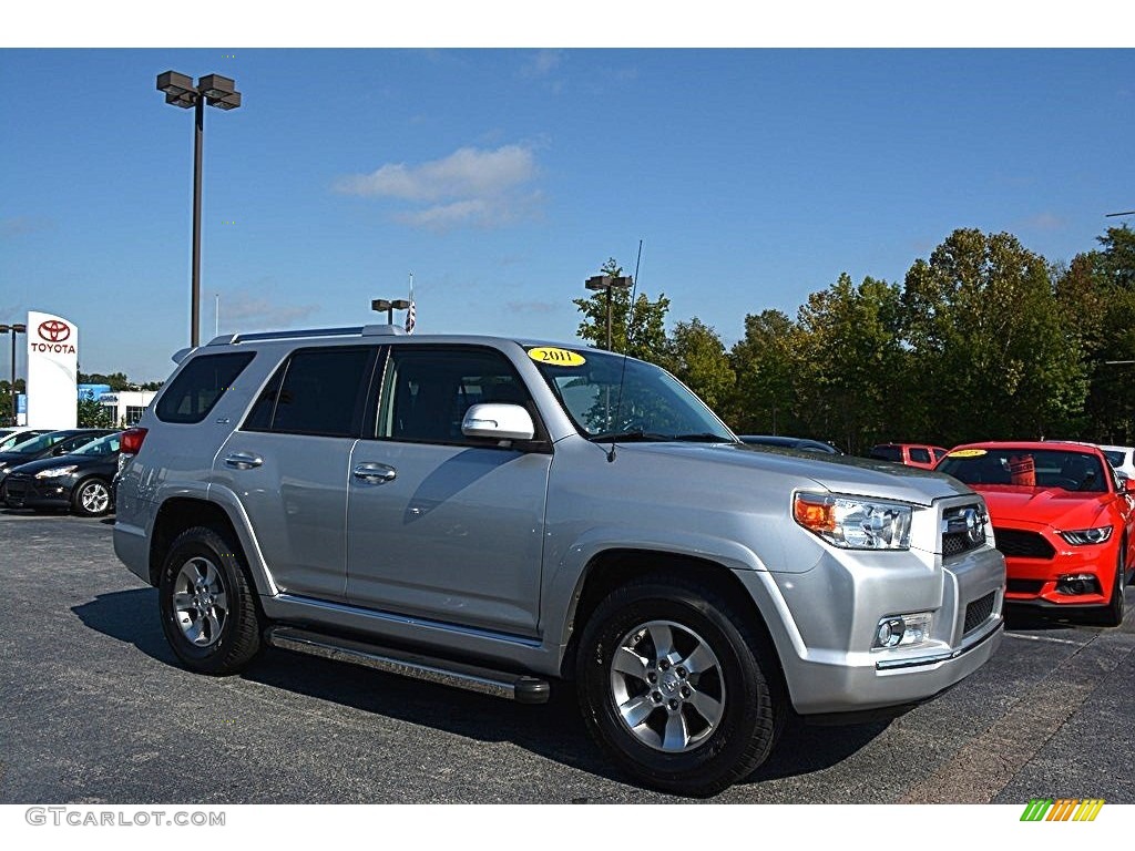 2011 4Runner SR5 - Classic Silver Metallic / Black Leather photo #1