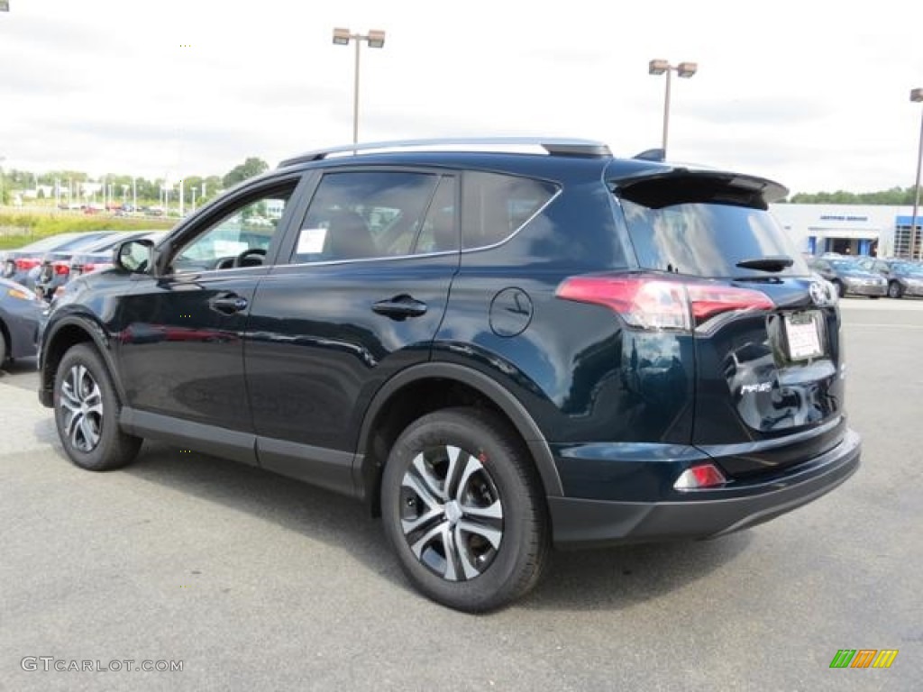 2017 RAV4 LE AWD - Galactic Aqua Mica / Black photo #26