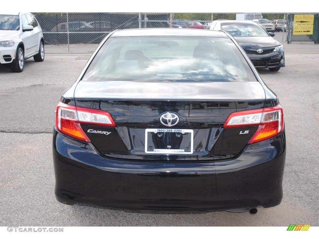 2014 Camry LE - Attitude Black Metallic / Ash photo #4