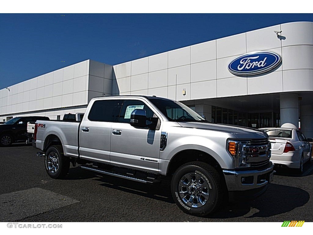 2017 F250 Super Duty Lariat Crew Cab 4x4 - Ingot Silver / Black photo #1