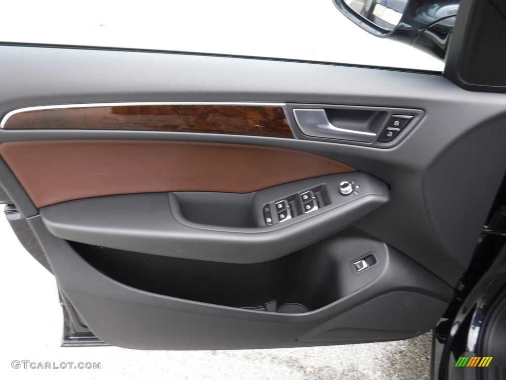 2017 Audi Q5 2.0 TFSI Premium quattro Chestnut Brown Door Panel Photo #116101758
