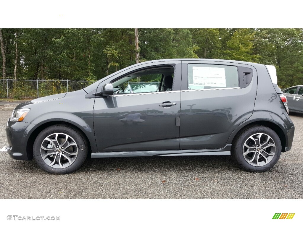 Nightfall Gray Metallic 2017 Chevrolet Sonic LT Hatchback Exterior Photo #116102283