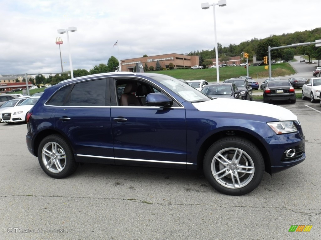 2017 Q5 2.0 TFSI Premium Plus quattro - Scuba Blue Metallic / Chestnut Brown photo #8