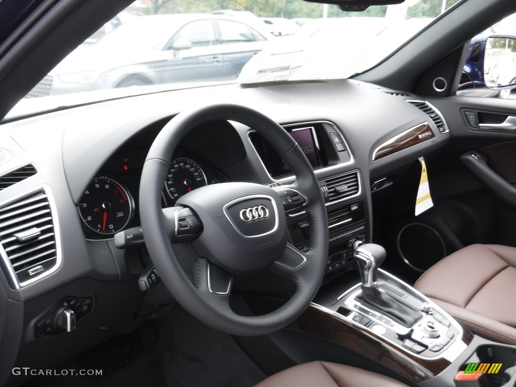 2017 Q5 2.0 TFSI Premium Plus quattro - Scuba Blue Metallic / Chestnut Brown photo #17