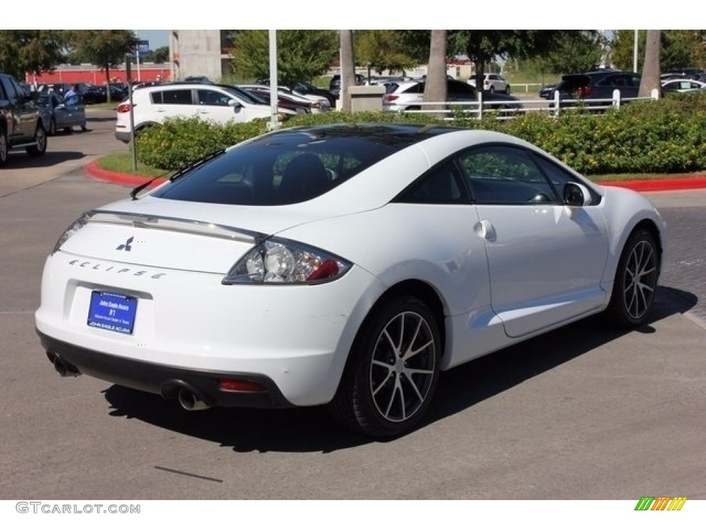 2011 Eclipse GS Coupe - Northstar White / Dark Charcoal photo #7