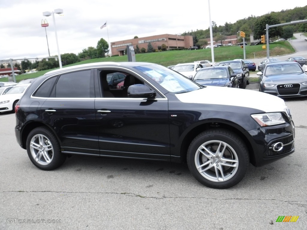 2017 Q5 3.0 TFSI Premium Plus quattro - Moonlight Blue Metallic / Chestnut Brown photo #8