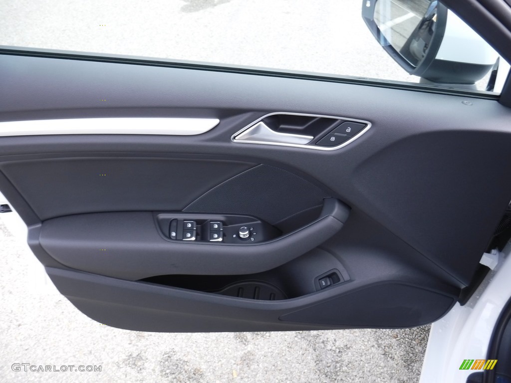 2017 Audi A3 2.0 Premium quttaro Black Door Panel Photo #116105688
