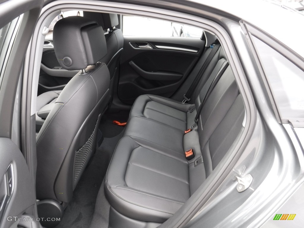Rock Gray Interior 2017 Audi A3 2.0 Premium quttaro Photo #116106924