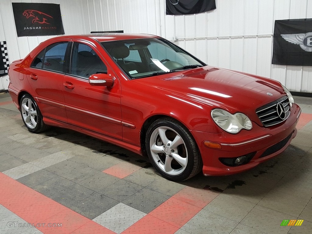 2006 C 230 Sport - Mars Red / Black photo #6
