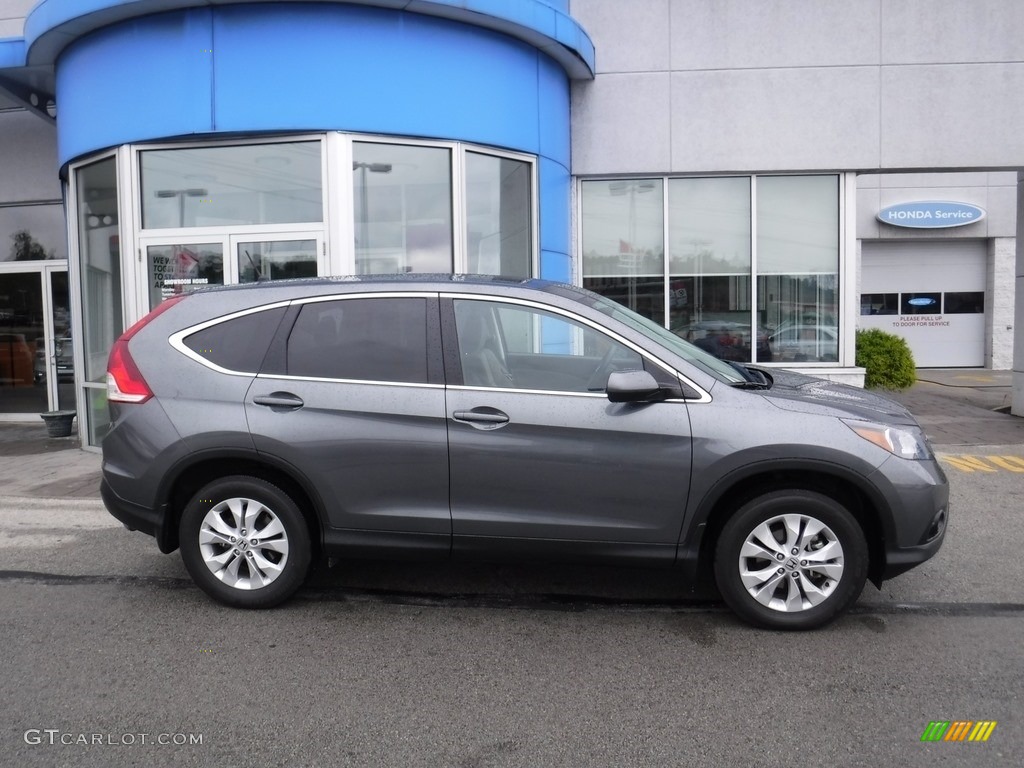 2014 CR-V EX AWD - Polished Metal Metallic / Gray photo #2