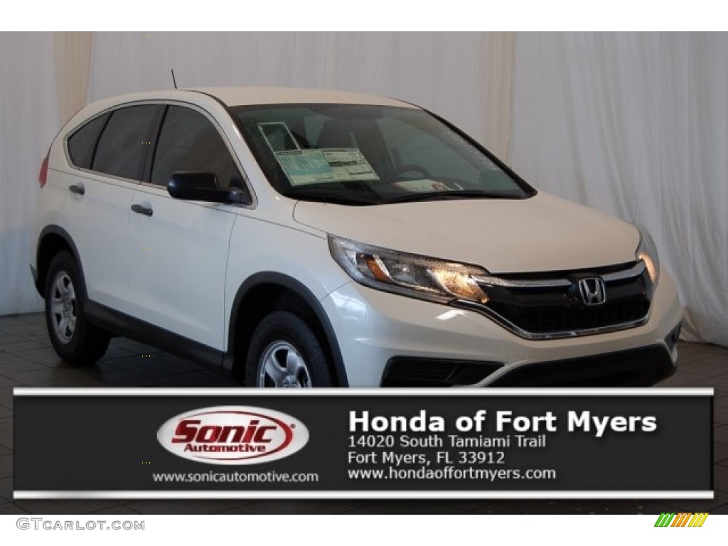 2016 CR-V LX AWD - White Diamond Pearl / Beige photo #1