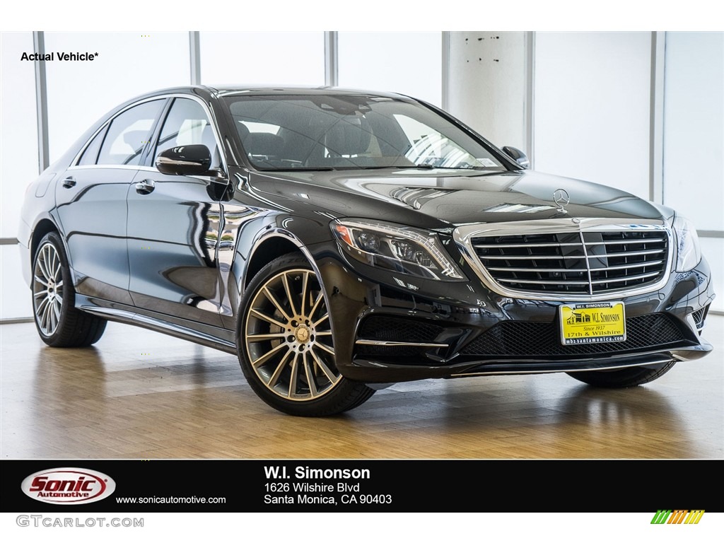 2016 S 550 Sedan - Black / Black photo #1