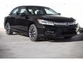 Crystal Black Pearl 2017 Honda Accord Hybrid Touring Sedan Exterior