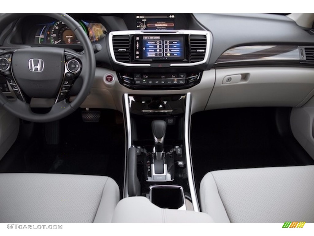 2017 Honda Accord Hybrid Touring Sedan Ivory Dashboard Photo #116114981