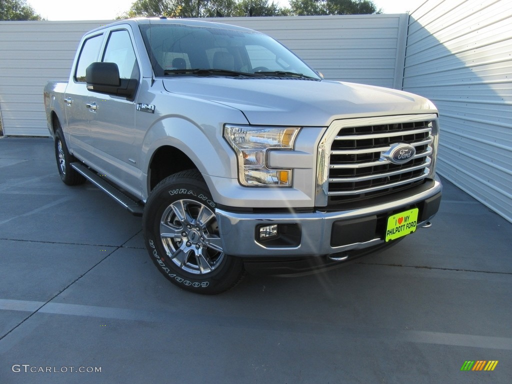 2016 F150 XLT SuperCrew 4x4 - Ingot Silver / Medium Earth Gray photo #2