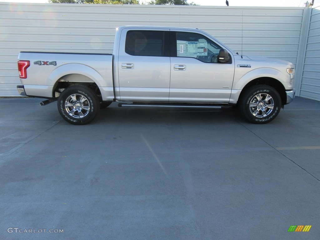 2016 F150 XLT SuperCrew 4x4 - Ingot Silver / Medium Earth Gray photo #3