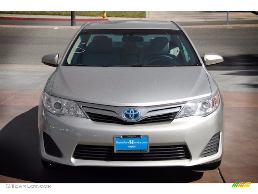 2013 Camry Hybrid LE - Champagne Mica / Light Gray photo #7