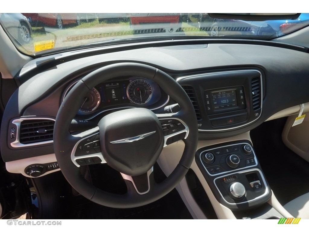2017 Chrysler 200 LX Black/Linen Dashboard Photo #116117500