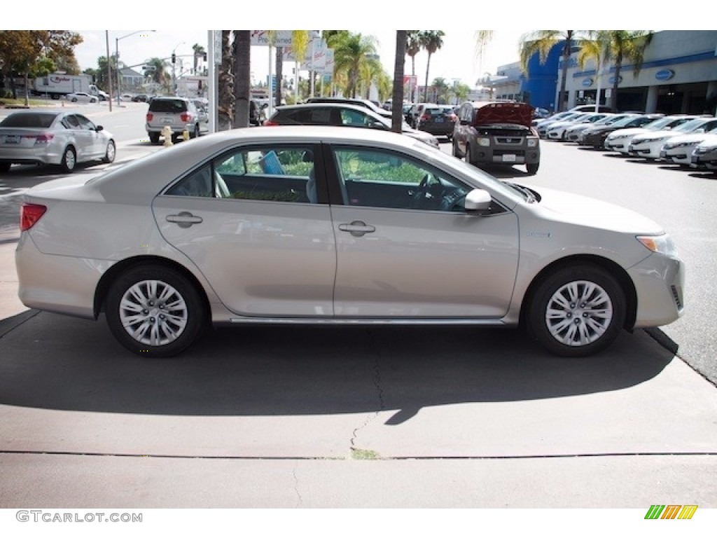 2013 Camry Hybrid LE - Champagne Mica / Light Gray photo #12