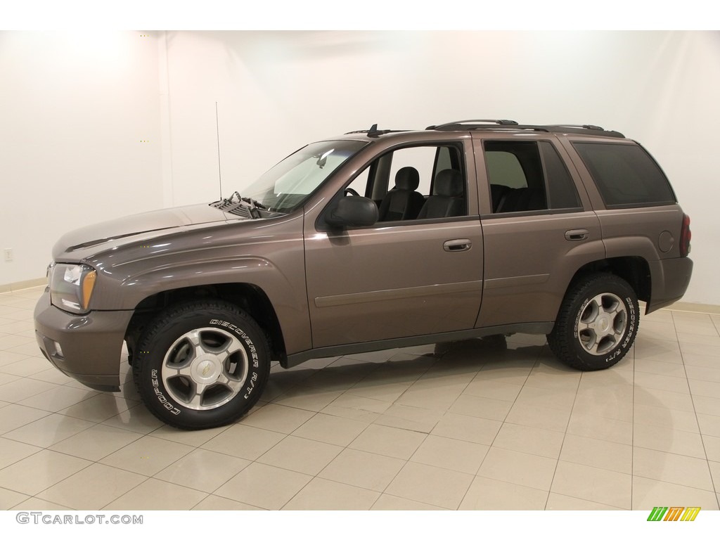 2008 TrailBlazer LT 4x4 - Desert Brown Metallic / Ebony photo #3