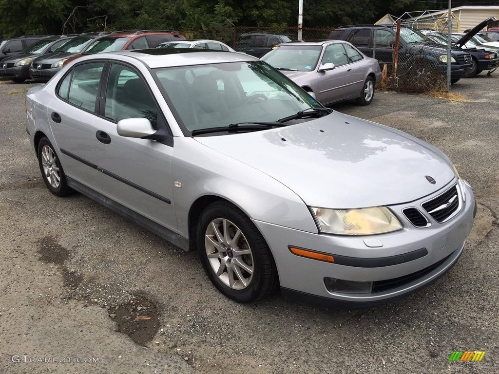 2003 9-3 Linear Sport Sedan - Silver Metallic / Charcoal Grey photo #10