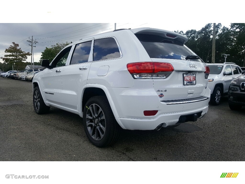 2017 Grand Cherokee Overland 4x4 - Bright White / Black photo #4