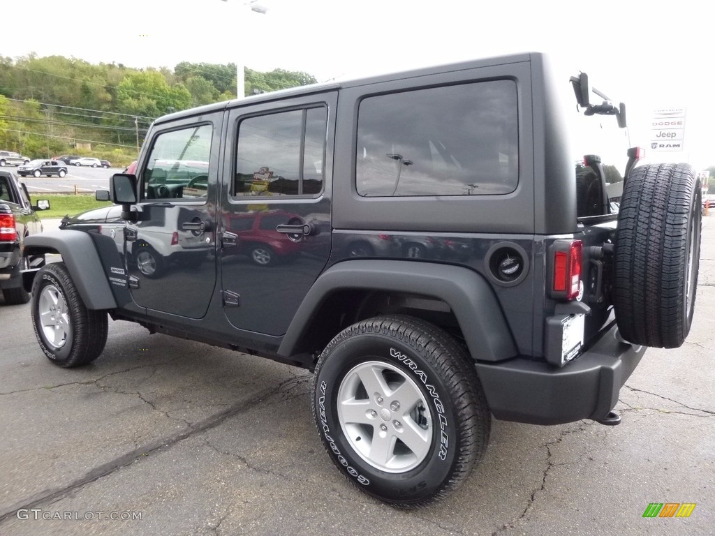 2017 Wrangler Unlimited Sport 4x4 - Rhino / Black photo #3