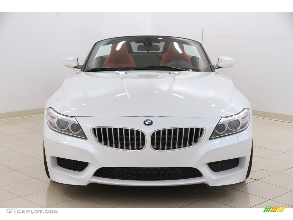 2015 Z4 sDrive35i - Mineral White Metallic / Coral Red photo #3